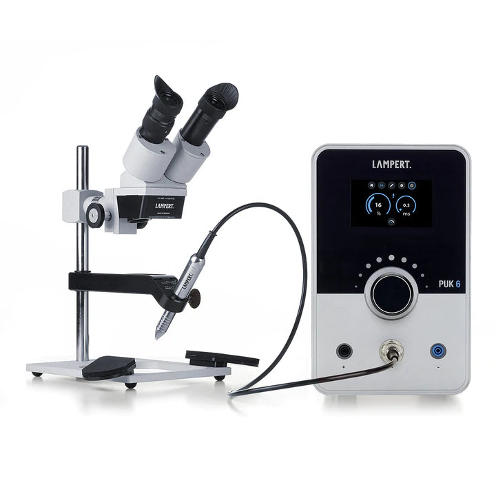 PUK6 with SM6 Microscope, Argon Gas Regulator & Electrode sharpener